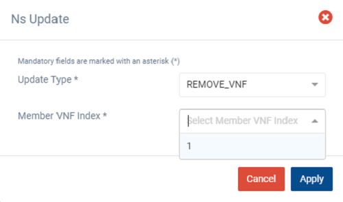 Remove VNF