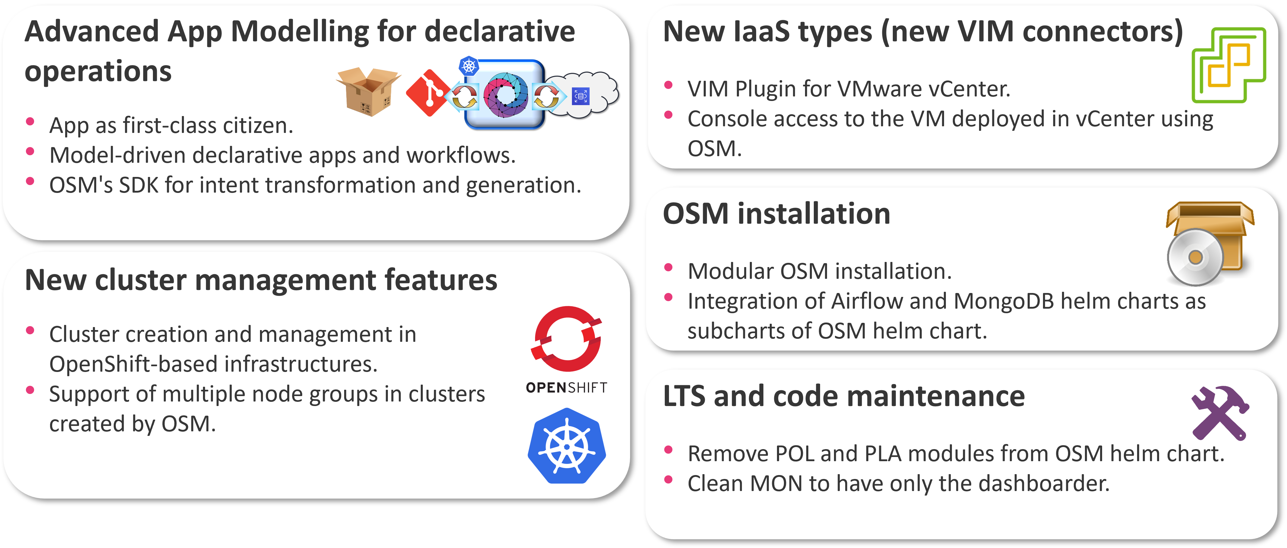 Release EIGHTEEN - Feature summary